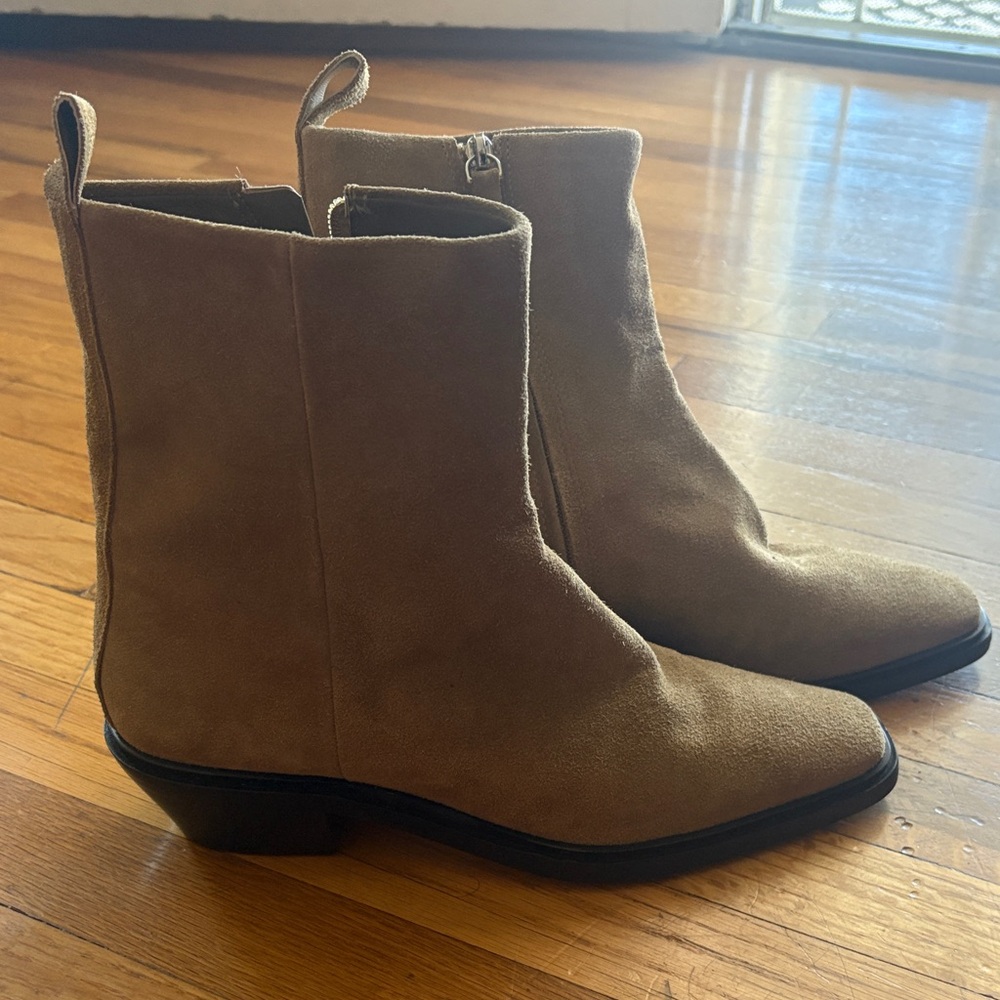 Everlane Brown Suede Ankle Booties